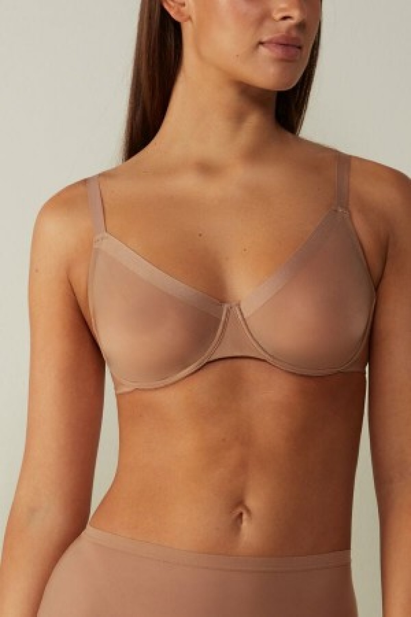 Intimissimi Sveva Invisible Touch Balconette Bra Natural | YDKGT41107