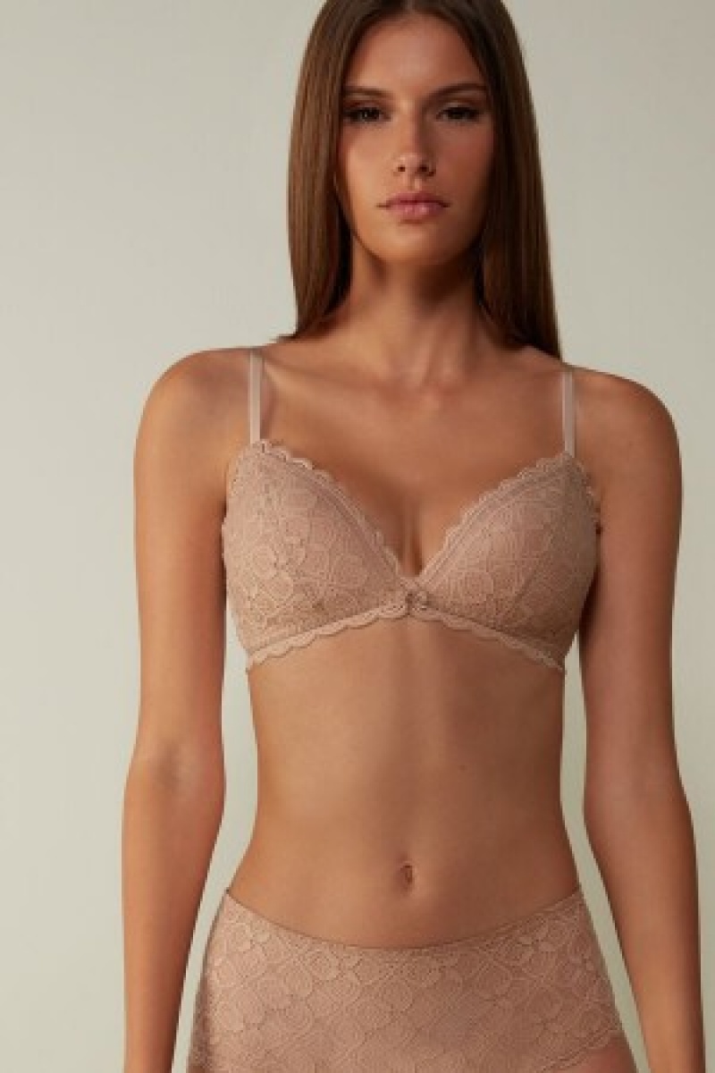 Intimissimi Tiziana Triangle Bra in Blonder Natural | DKNEJ92758