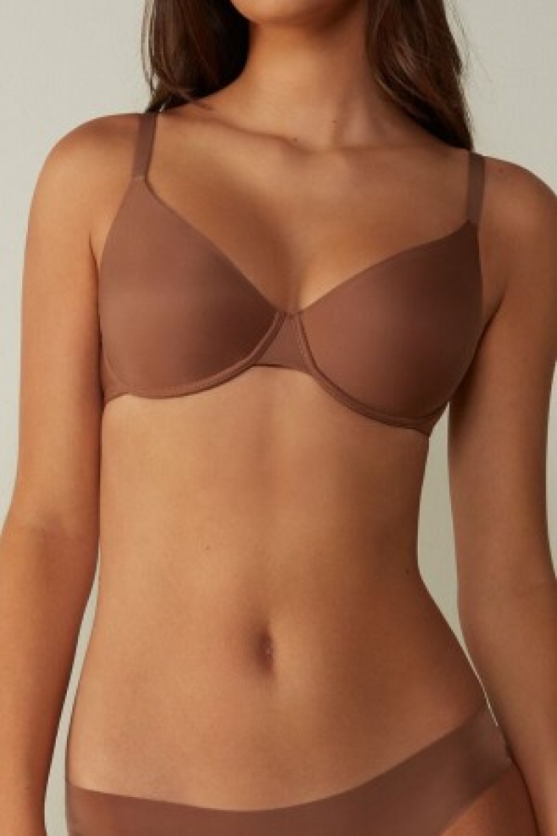 Intimissimi Francesca Ultralight Microfiber Balconette Bra Natural | GDKEC79398