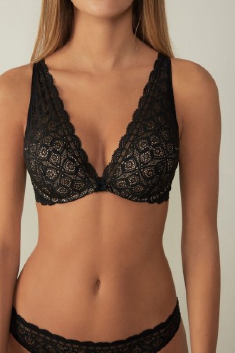 Intimissimi Giorgia Balconette Bra in Blonder Sort | MDKHR86936