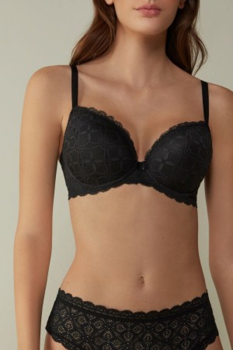 Intimissimi Irina Balconette Bra in Blonder Sort | XDKBH95145