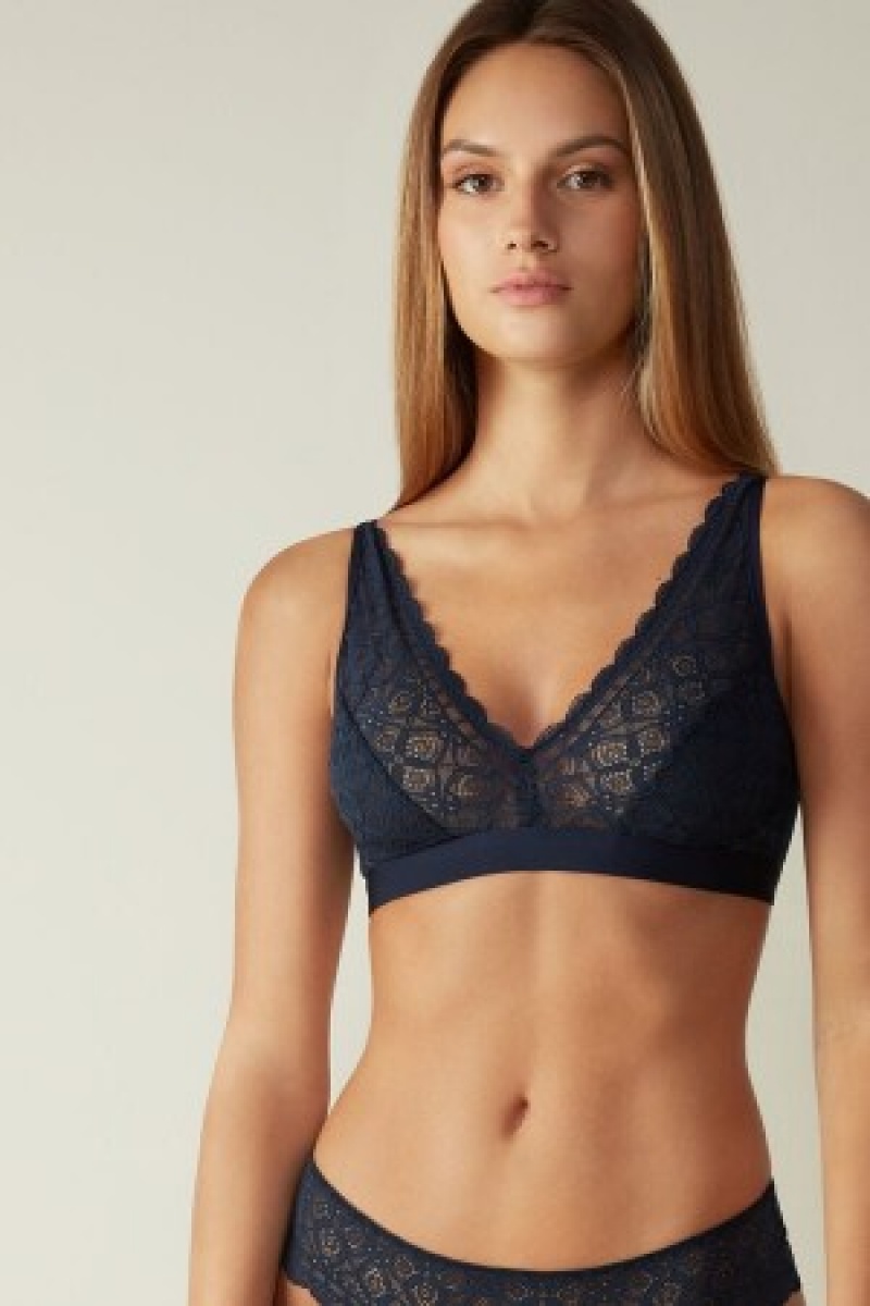 Intimissimi Lara Triangle Bra in Blonder Blå | DKCVG10279