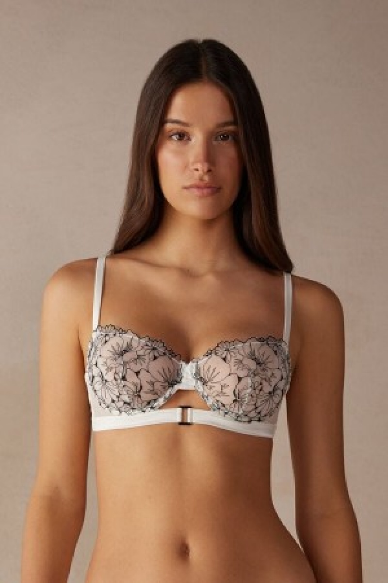 Intimissimi Pure Joy Daniela Balconette Bra Hvide | DKICD40260