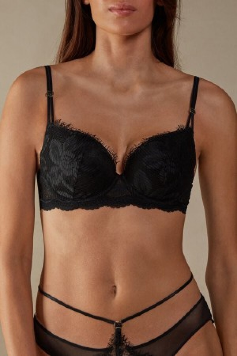 Intimissimi Sensual Unbounded Balconette Bra Sort | DKCIF75796