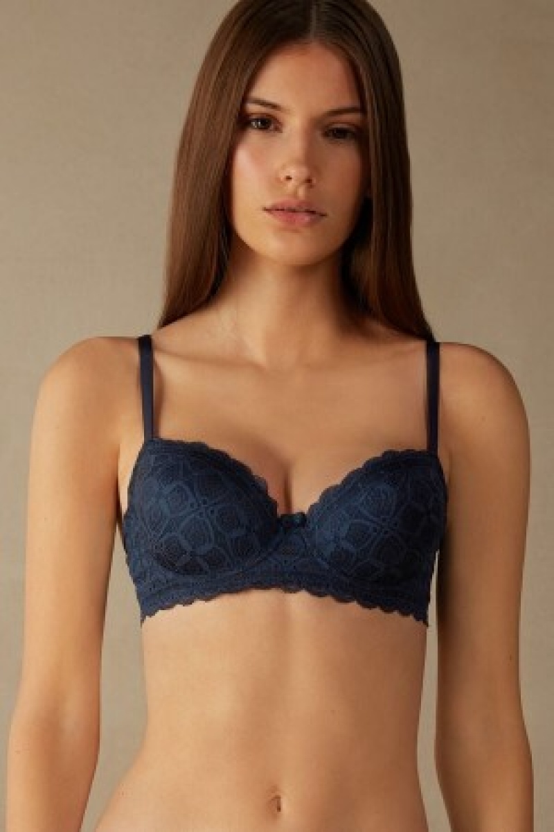 Intimissimi Sofia Balconette Bra in Blonder Blå | DKQCS19090