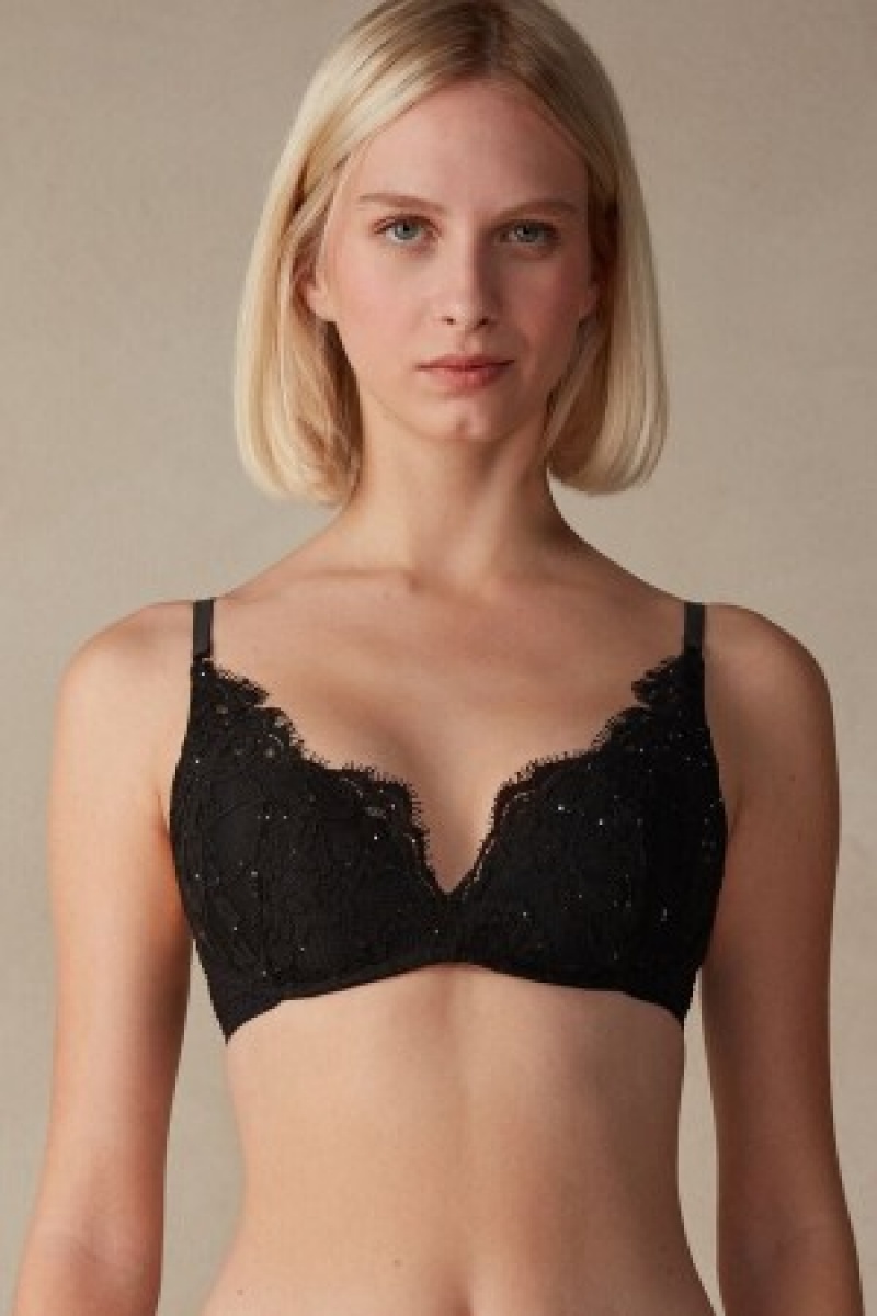 Intimissimi Time to Shine Gioia Super Push-up Bra Sort | FDKUI19904