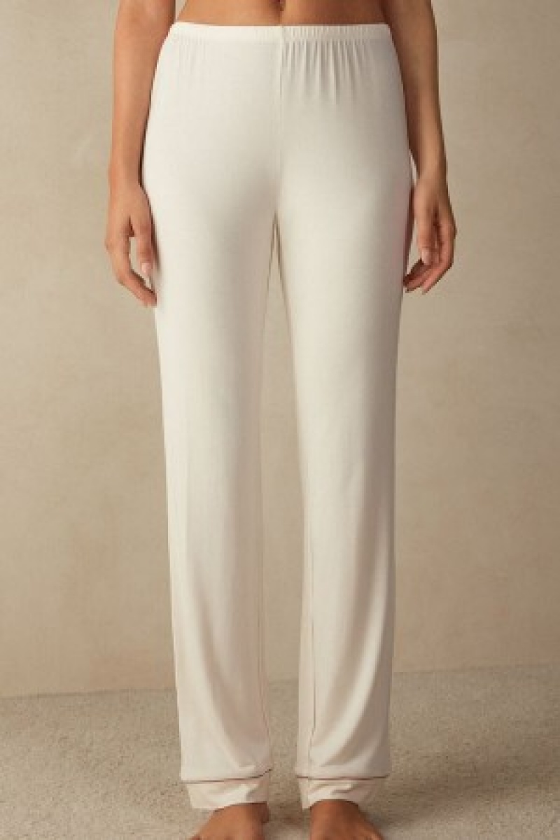 Intimissimi Long Micromodal Trousers Natural | DKJZR89819