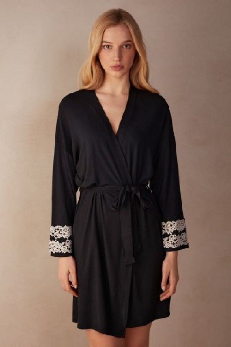 Intimissimi Pretty Flowers Modal Robe Flerfarvede | DKNZX35229