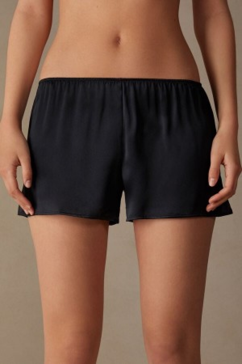 Intimissimi Smooth Silk-Satin Shorts Sort | LDKSX94145