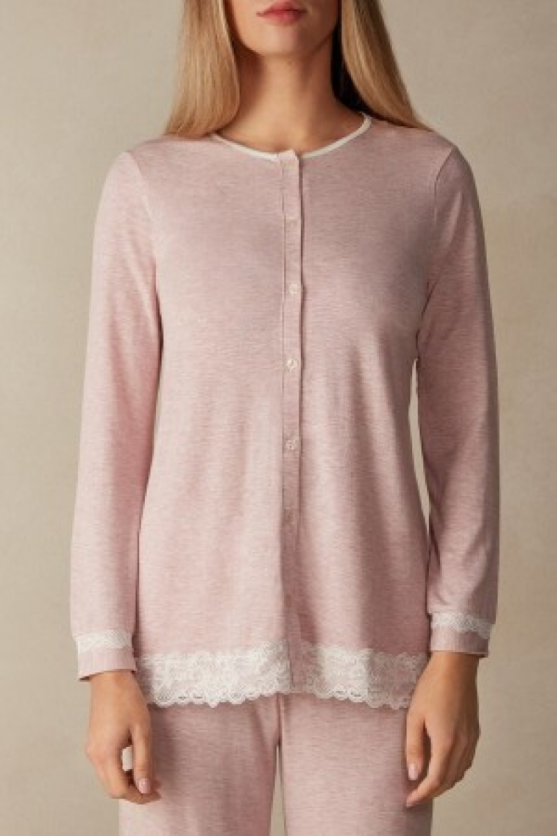 Intimissimi Modal and Blonder Cardigan Lyserød | DKZDE16768