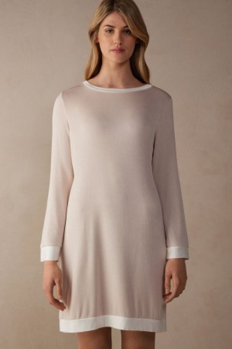 Intimissimi Simple Elegance Night Shirt Lyserød | PDKER55502