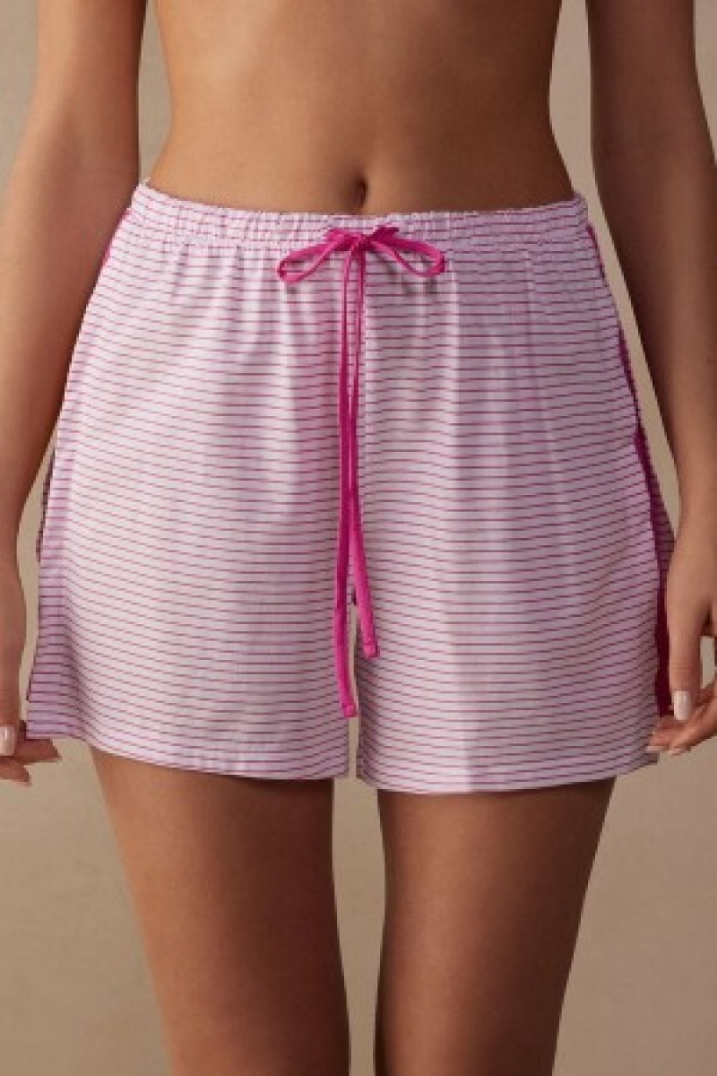 Intimissimi Strawberry Milkshake Shorts in Supima® Bomulds Lyserød | DKEGJ91608