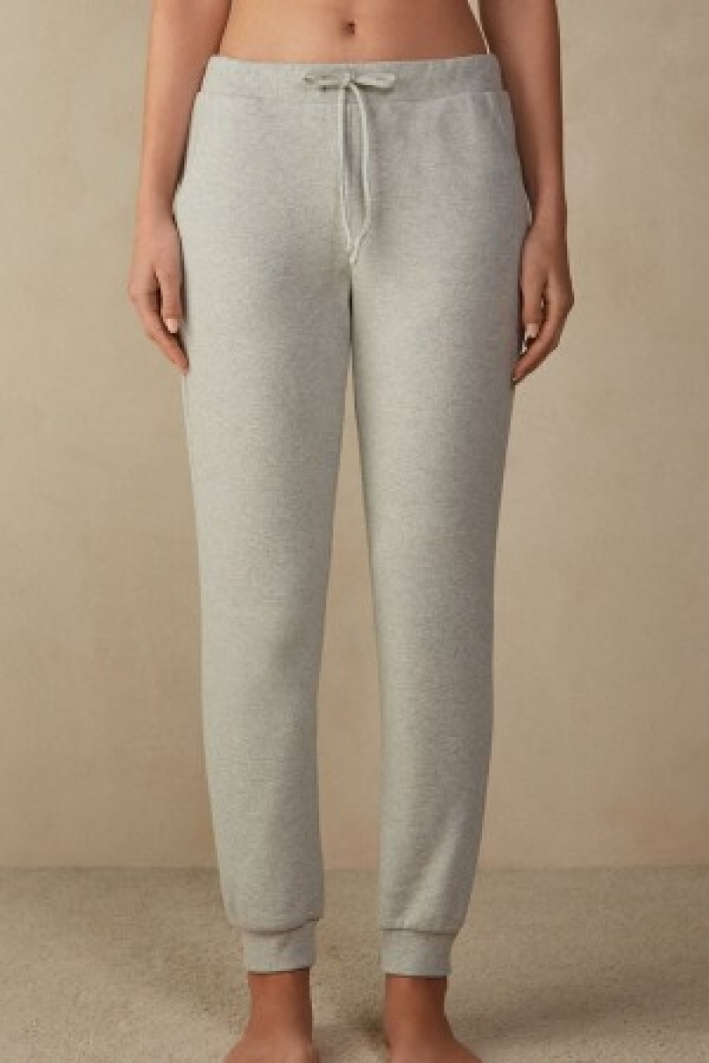 Intimissimi Warm Cuddles Full Length Cuffed Pants Grå | EDKHC60508