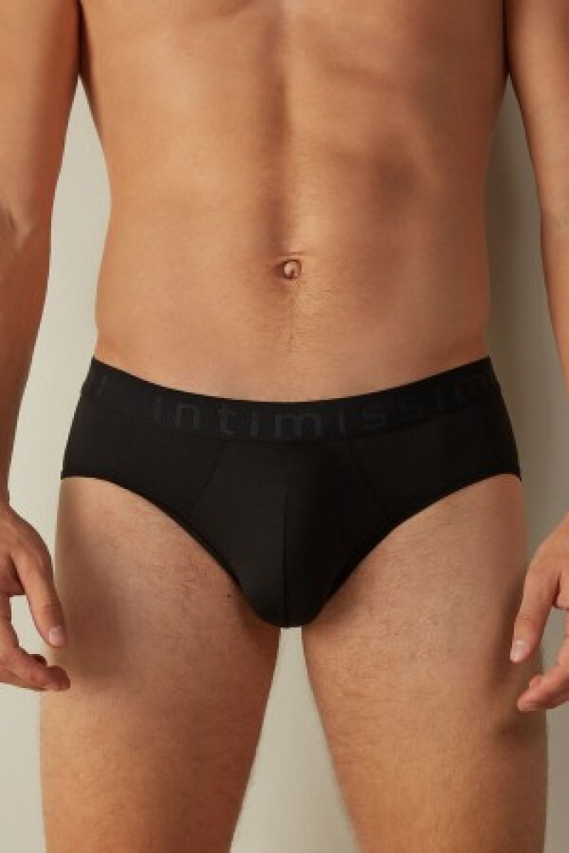 Intimissimi Microfiber Briefs with Logo Detail Sort | UDKTG24100