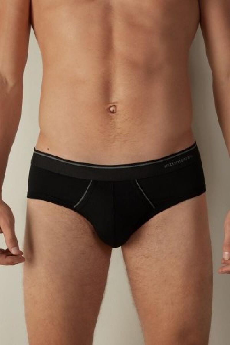 Intimissimi Supima Bomulds Briefs with Visible Elastic Sort | DKQCS88243