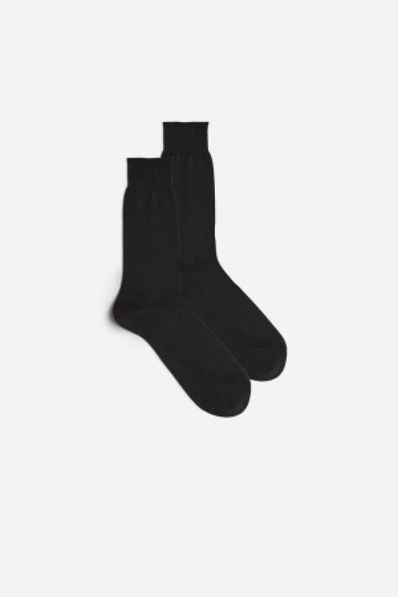 Intimissimi Kort Chashmere-Silk-Bomulds Socks Grå | ADKDF67563