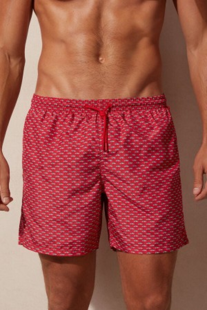 Intimissimi Micro Shark Print Swim Trunks Print | ZDKNQ18199