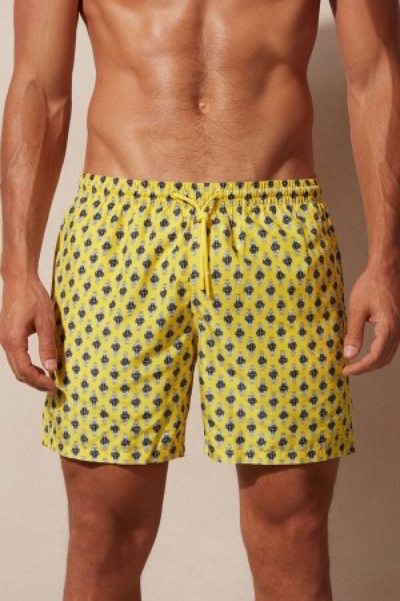 Intimissimi Micro Watch Print Swim Trunks Print | ZDKMJ34278